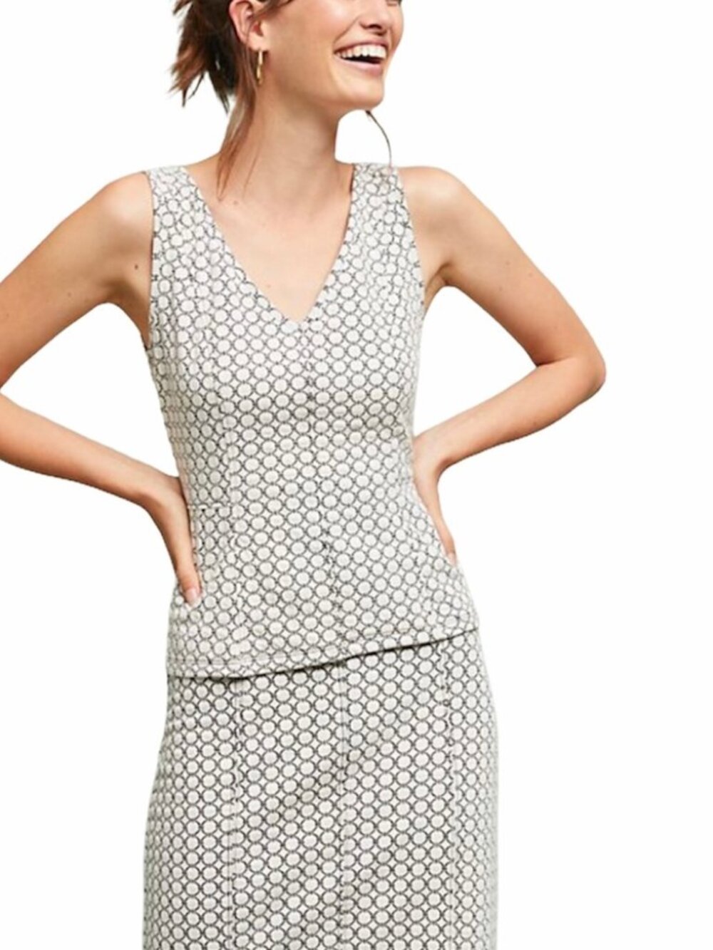 Anthropologie Maeve Astoria Peplum Top & Pencil Skirt Set